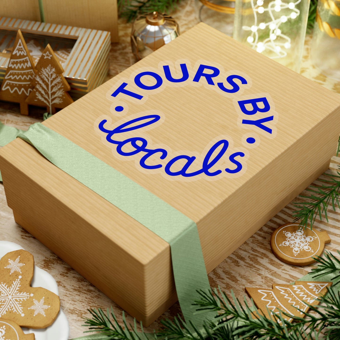 Blue Kiss-Cut Stickers