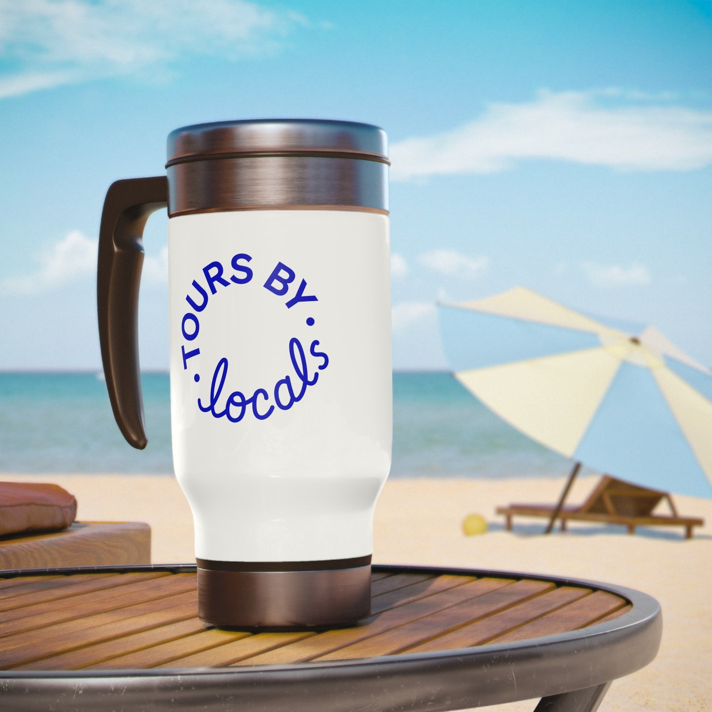 Stainless Steel Travel Mug with Handle