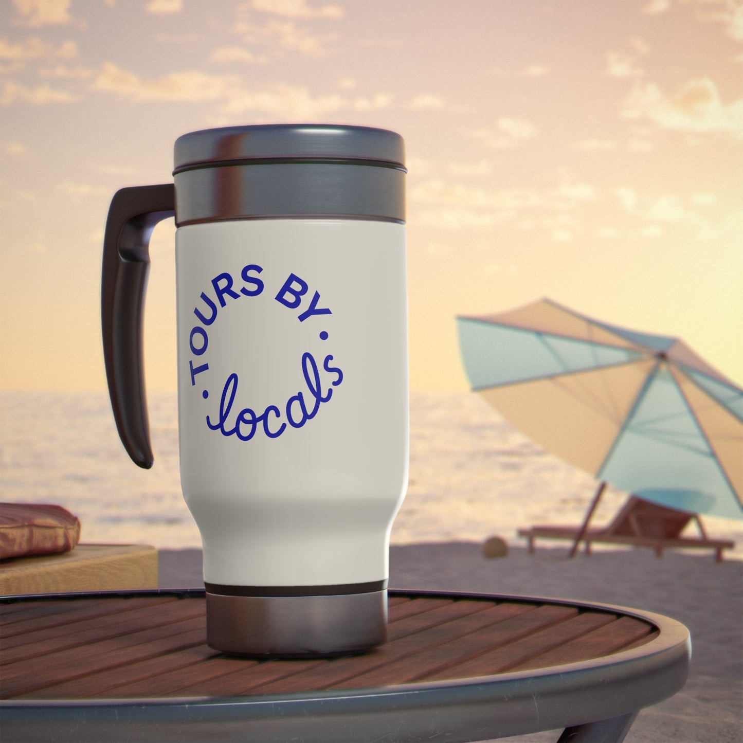 Stainless Steel Travel Mug with Handle