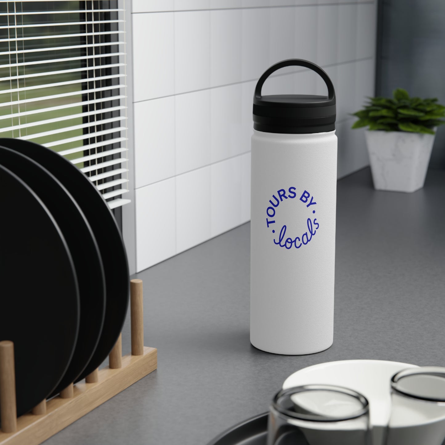 Stainless Steel Water Bottle, Twist-on Lid