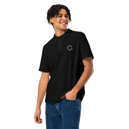 Unisex pique polo shirt - Black