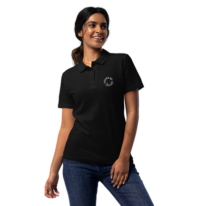Women’s pique polo shirt - Black