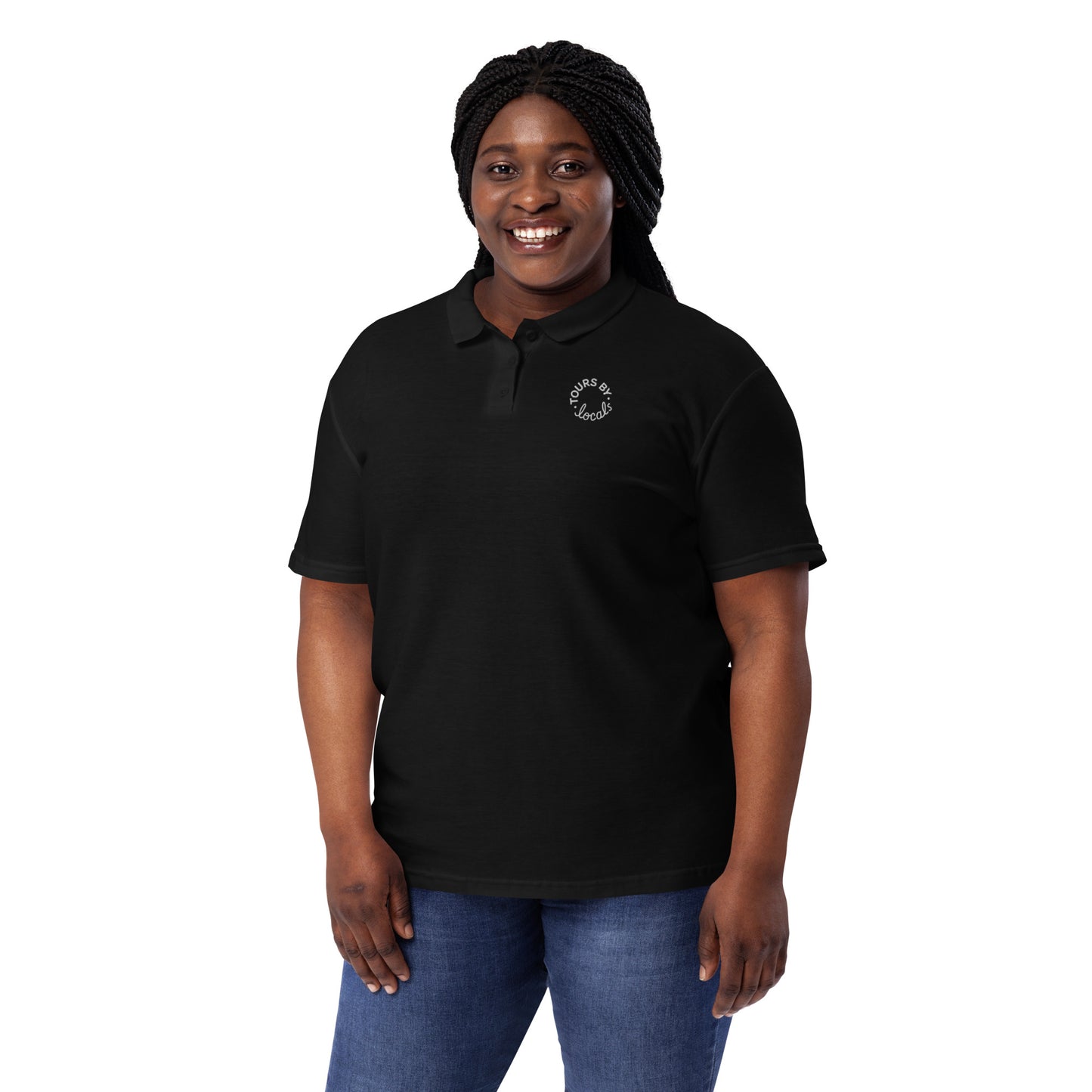 Women’s pique polo shirt - Black
